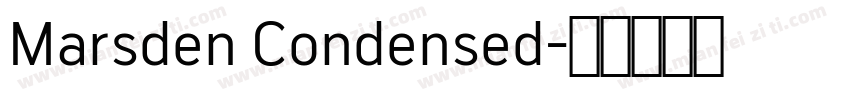 Marsden Condensed字体转换